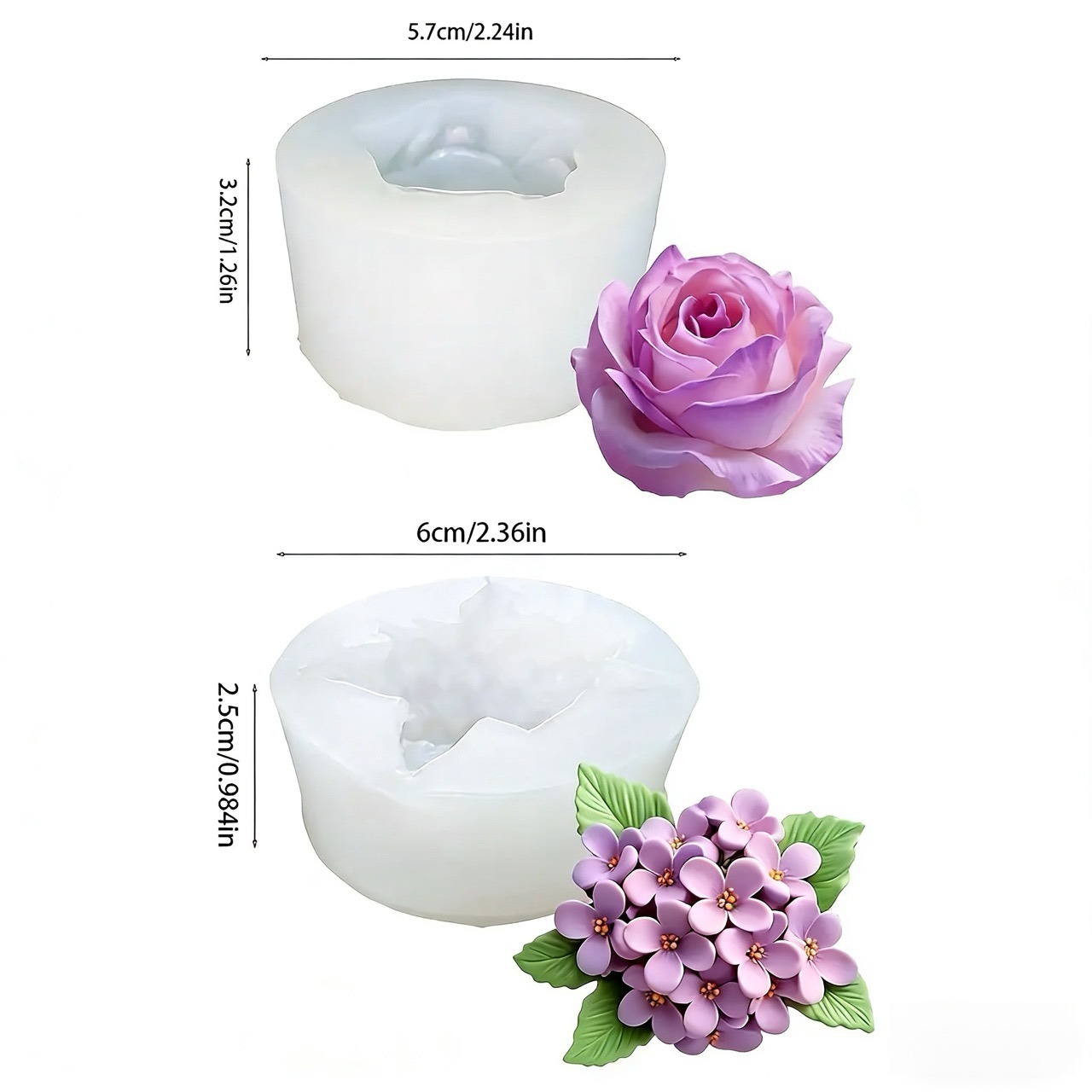 แม่พิมพ์ซิลิโคนรูปดอกไม้ 3 มิต - Resin Art All บทวิจารณ์และราคา