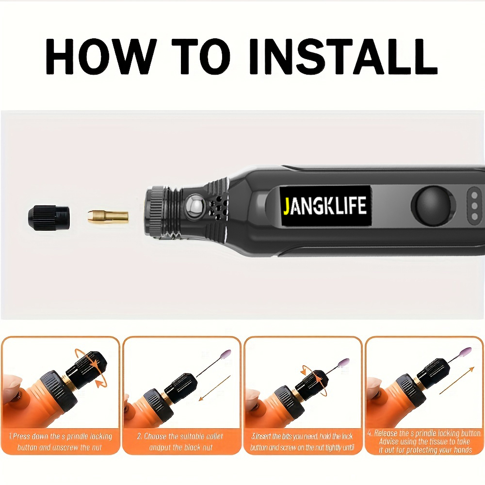ชุดเครื่องมือหมุนไร้สาย USB ปา - Resin Art Drill Machine บทวิจารณ์และราคา