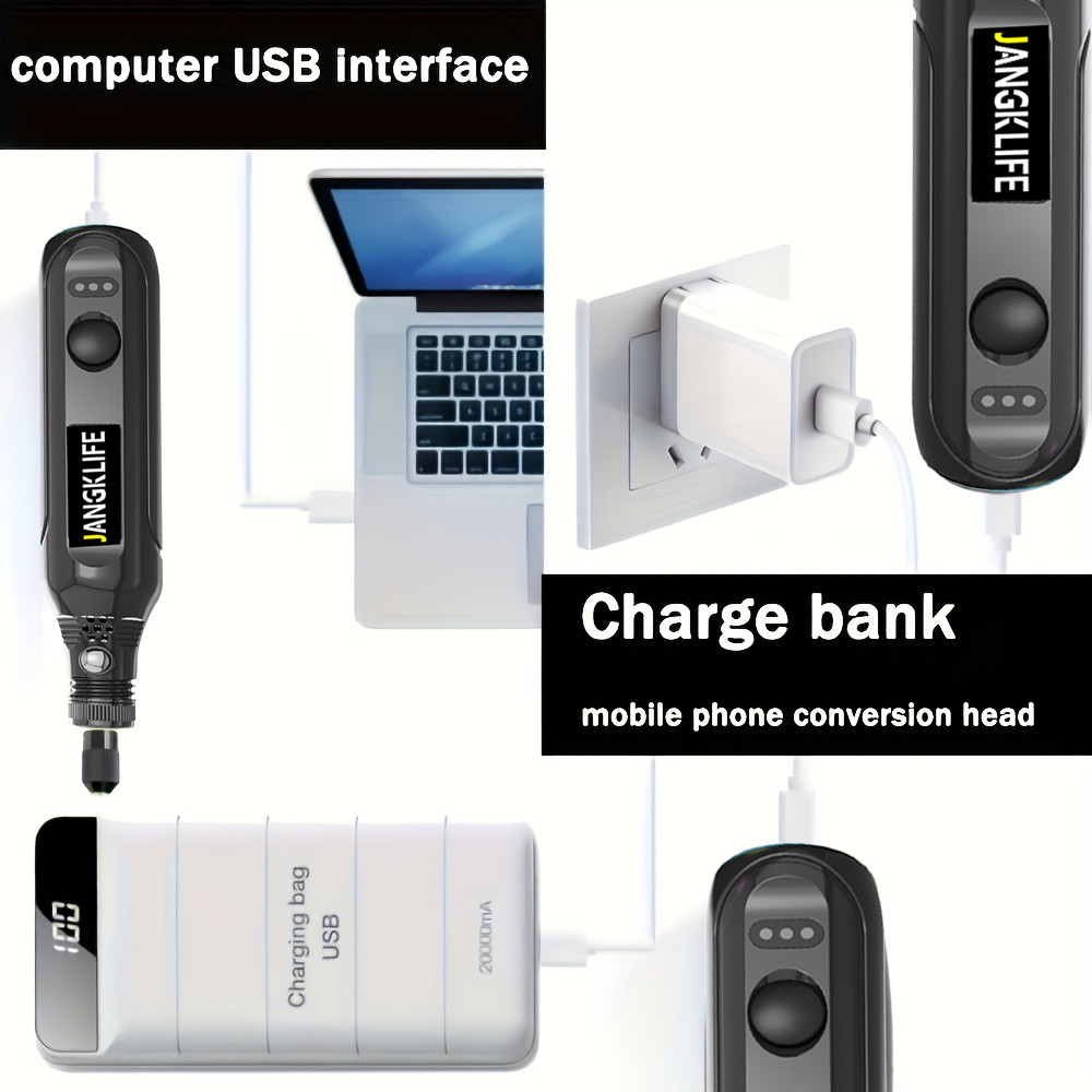 ชุดเครื่องมือหมุนไร้สาย USB ปา - Resin Art Drill Machine บทวิจารณ์และราคา