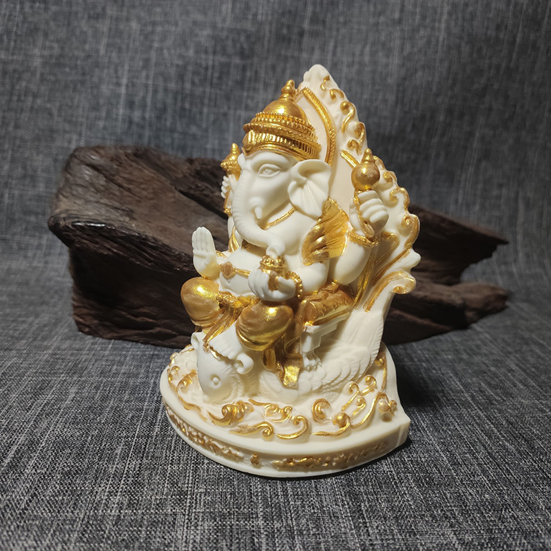 รูปปั้นพระพิฆเนศฮินดู สำหรับตก - Resin Art India บทวิจารณ์และราคา
